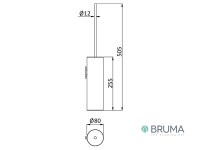 MEDIDAS ESCOBILLERO A PARED GERES BRUMA